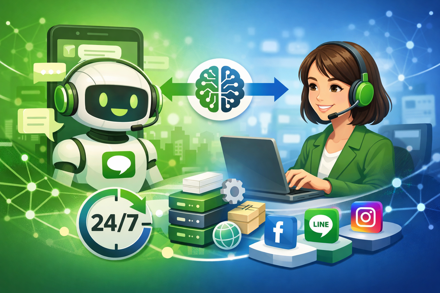 LINE AI客服與人工客服整合