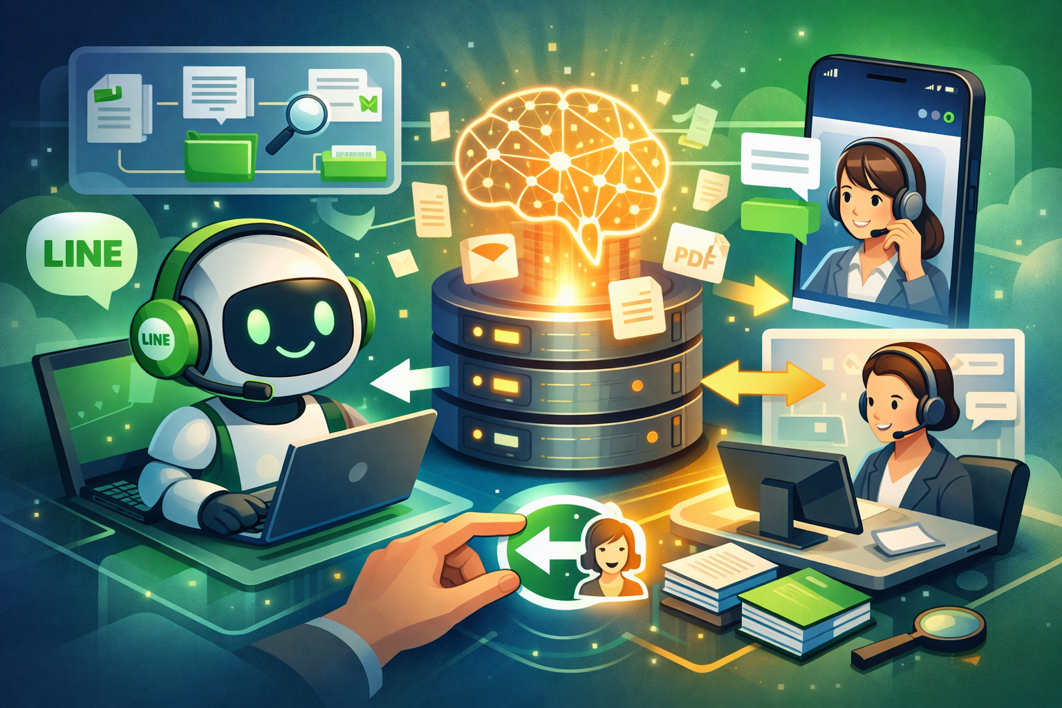 LINE AI客服如何整合知識庫