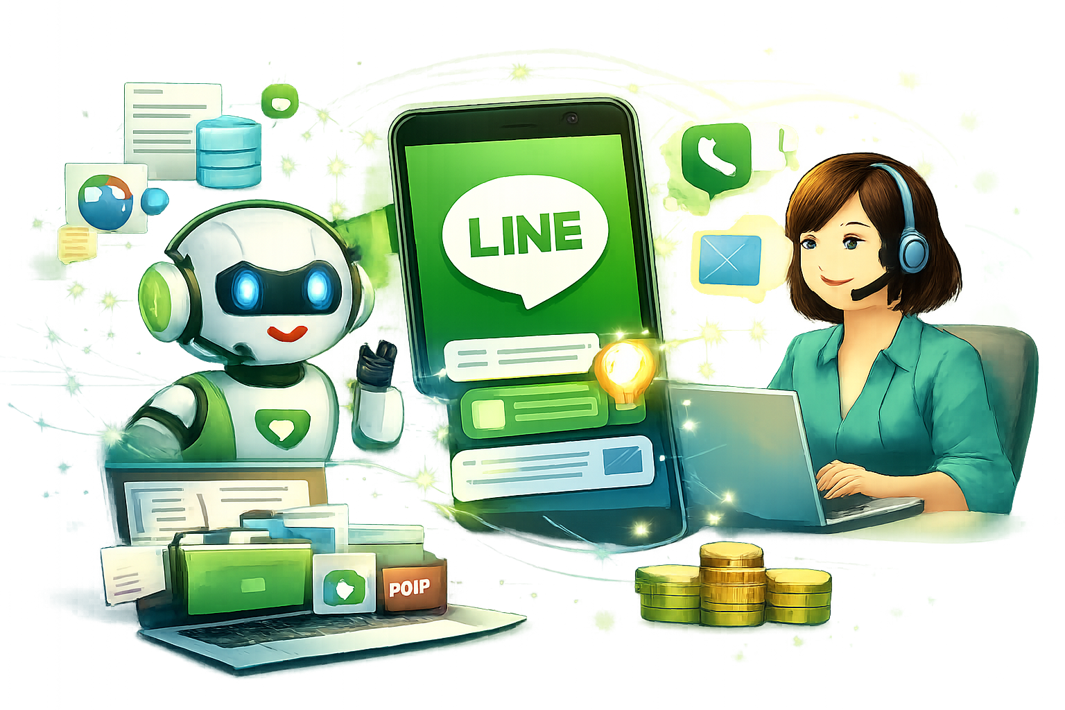 LINE官方帳號AI客服應用